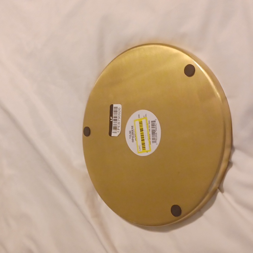 Opalhouse nwt Brass candle tray,trinket dish ect. - Picture 2 of 4